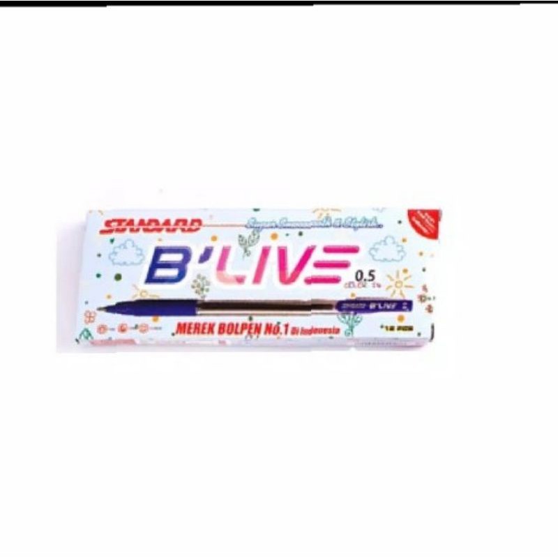 

STANDARDPEN B'LIVE COLOR MIX ISI 12PCS
