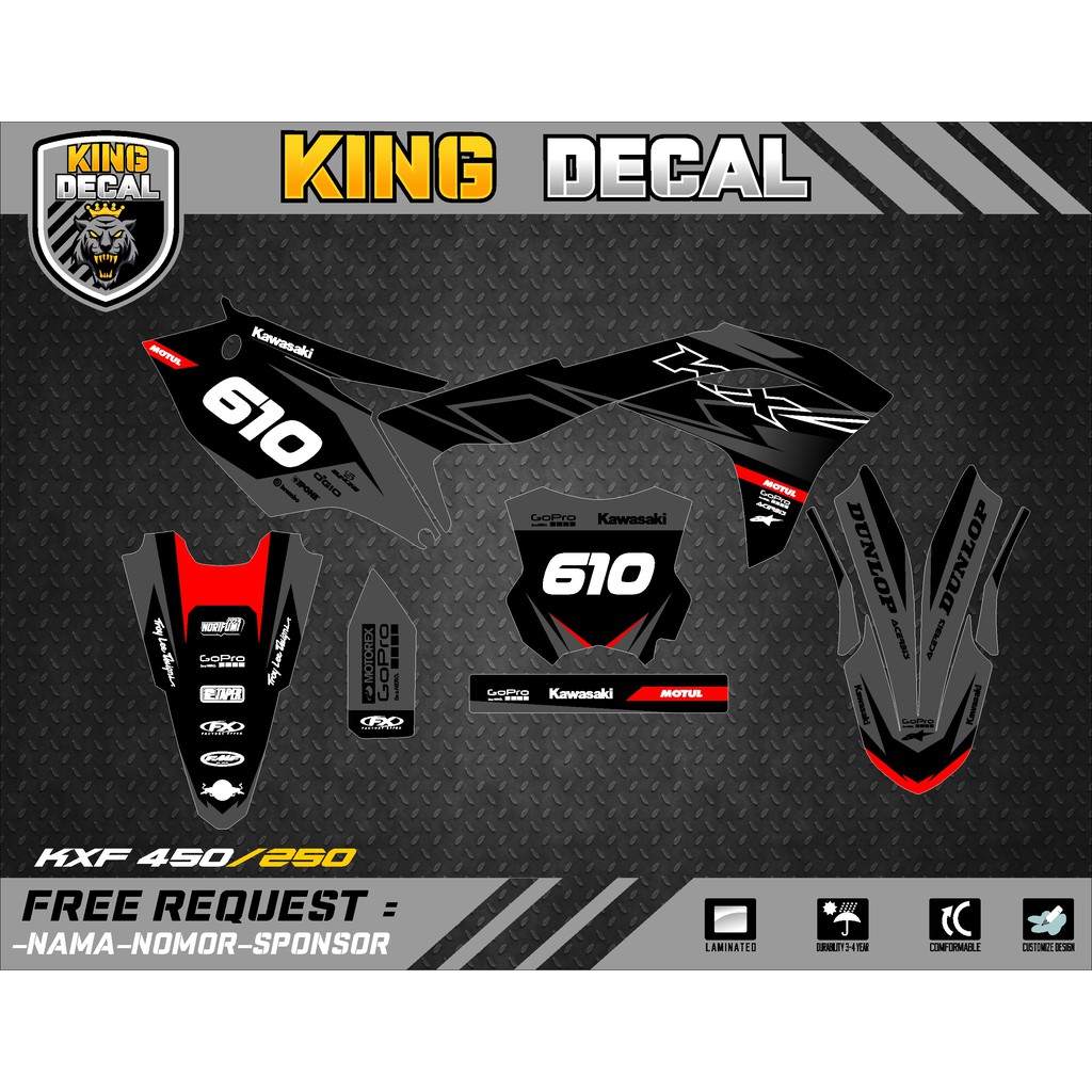 DECAL KX 250 DECAL KX 450 FULL 5