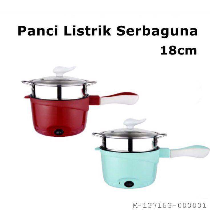 Panci Listrik Steamer Kukus Panci Elektrik Travel Multifungsi Electrick Frying Pan Alat Masak Stainless Murah!!