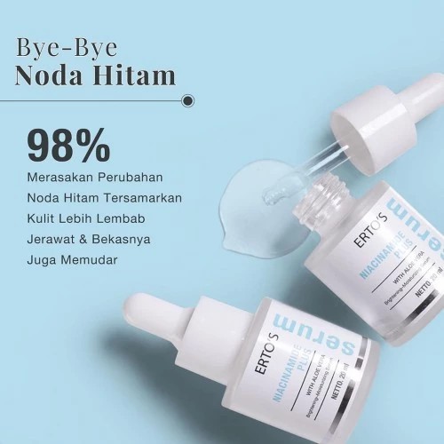 [ORI]  SERUM NIACINAMIDE PLUS ALOE VERA Mencerahkan Menghilangkan Flek Hitam dan Moisturizing - KEMASAN BARU