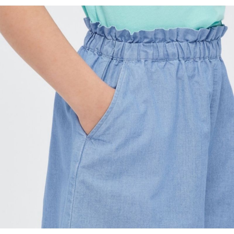 UNIQLO GIRLS CHAMBRAY SHORTS +FW