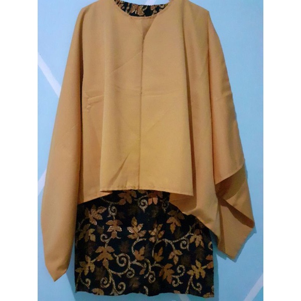 SETELAN KEBAYA BATWING MUSTARD