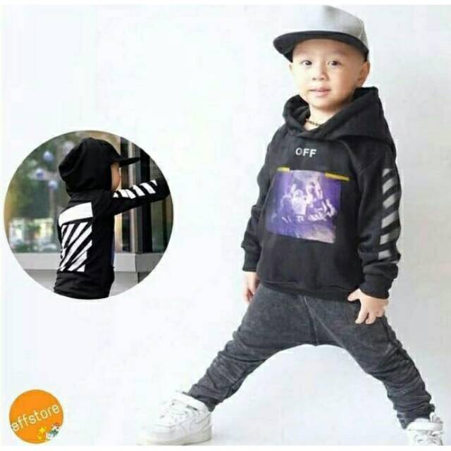 VA - Sweater hodie kids off white