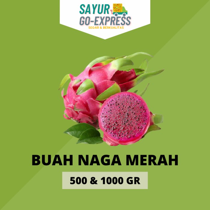 

buah naga merah red dragon fruit segar fresh