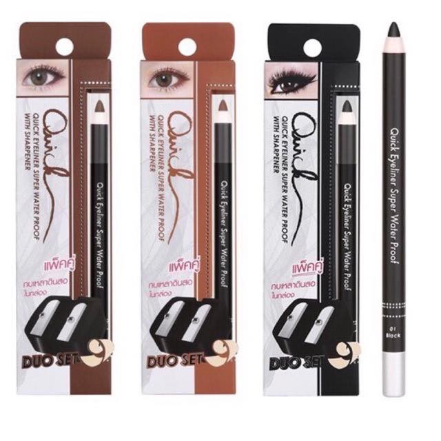 MEILINDA Quick Eyeliner Super Waterproof with Sharpener | Melinda Eyeliner