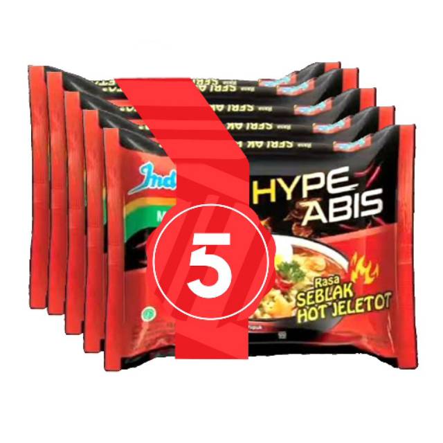 

Indomi Tasa Hot Jeleto 5pcs