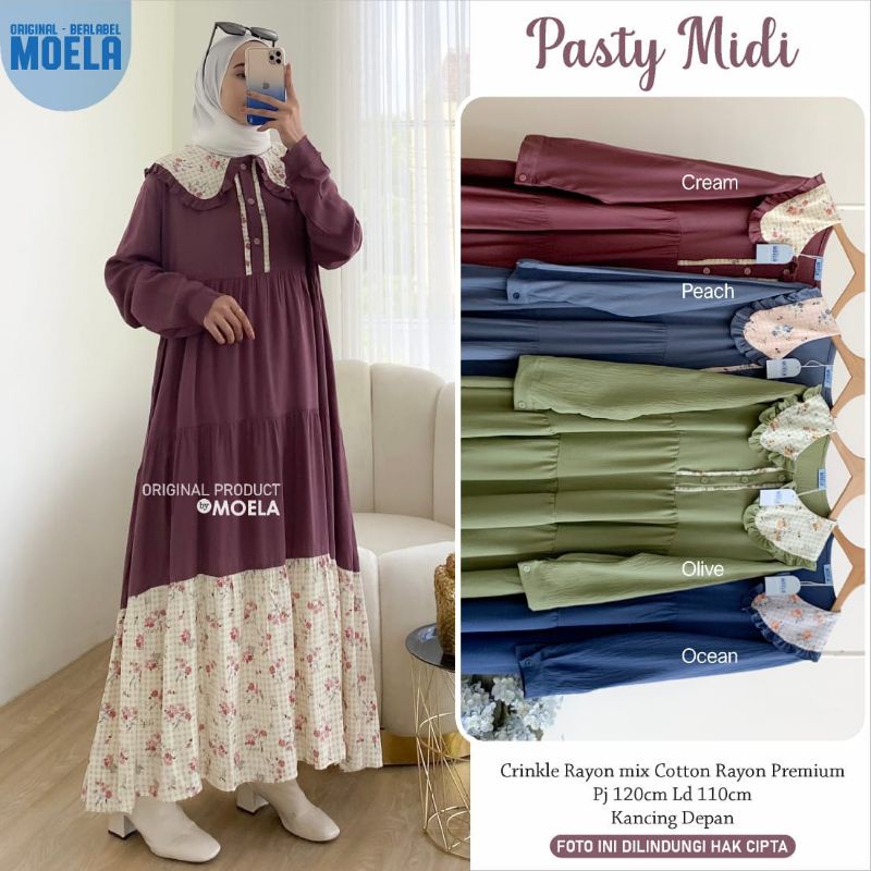 PASTY MIDI DRESS GAMIS BY MOELA