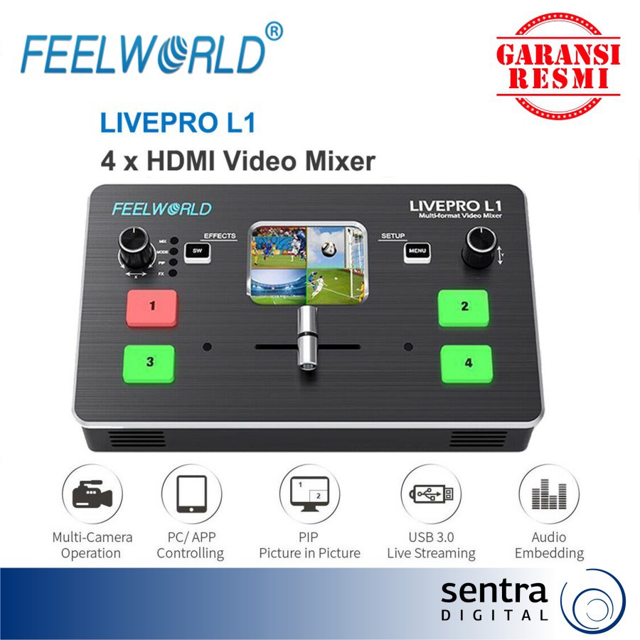 Jual Feelworld Multi - Format Video Mixer Livepro L1 | Shopee Indonesia