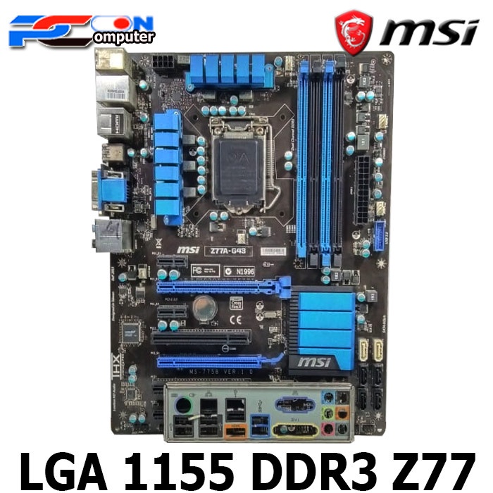 MAINBOARD MOBO MOTHERBOARD SOKET 1155 GA P75 GIGABYTE - Z77 MSI