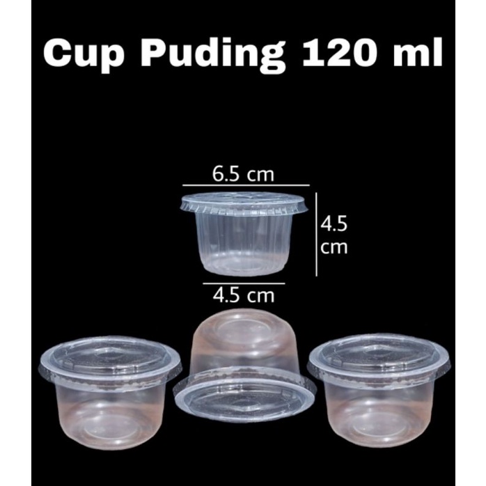 #ECR2026# cup jelly pudding/agar(cup blimbing) 120ml + tutup. 50pcs/pak.