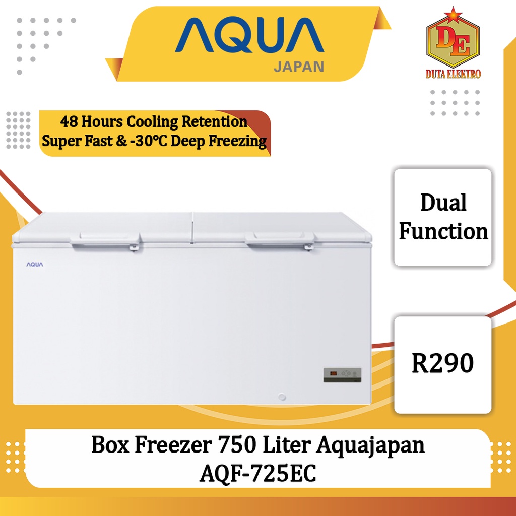 Box Freezer Aqua Japan AQF 725 EC Chest Freezer 750 Liter