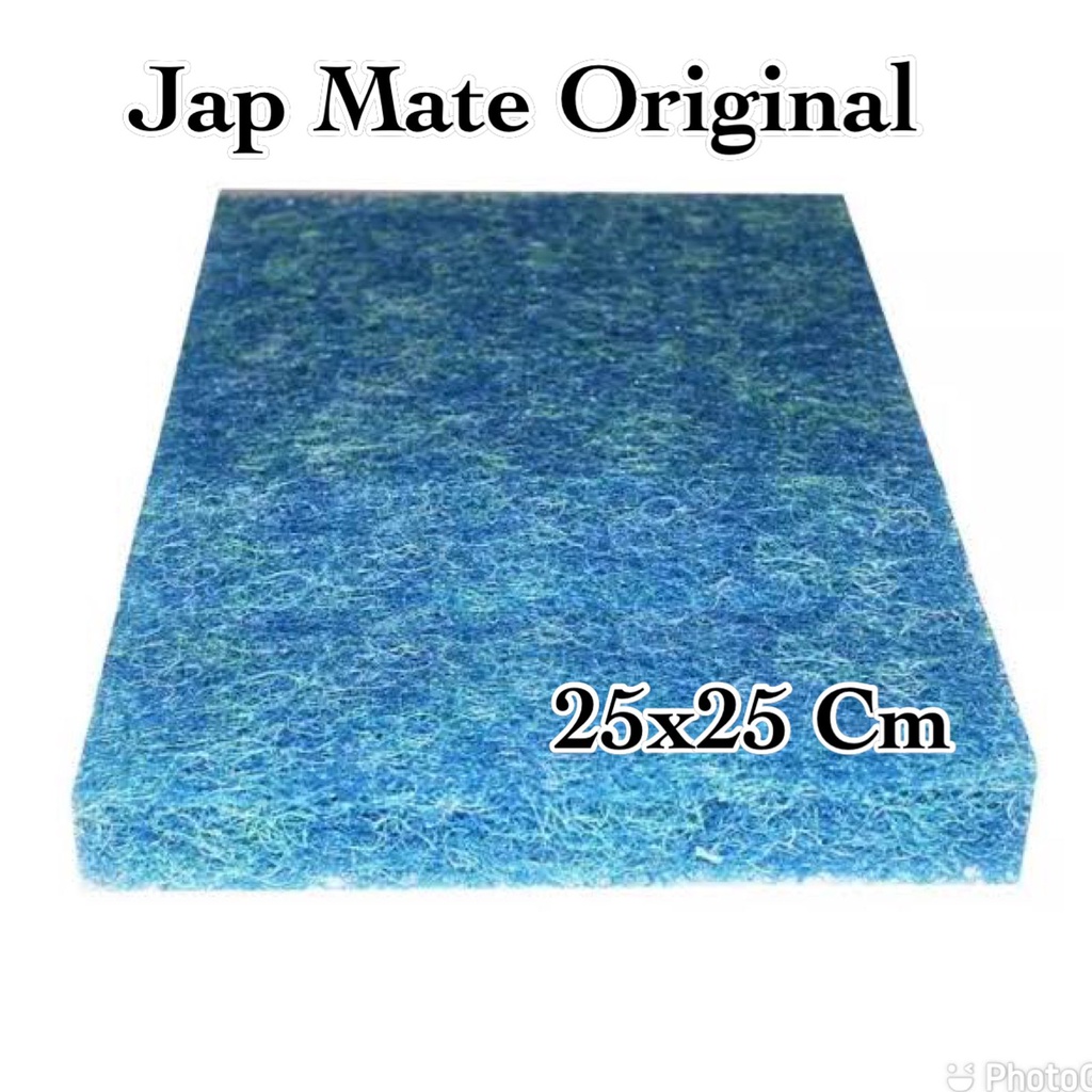 KAPAS JAP MAT JEPANG UKURAN 25 X 25 MEDIA FILTER AQUARIUM KOLAM KOI / JAP MATE FILTER AQUARIUM AKUAR