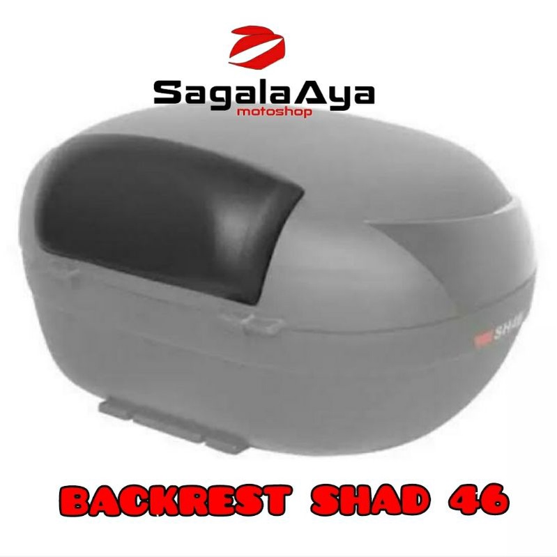 backrest busa sandaran box motor shad 46 SH46 back rest original murah terbaik
