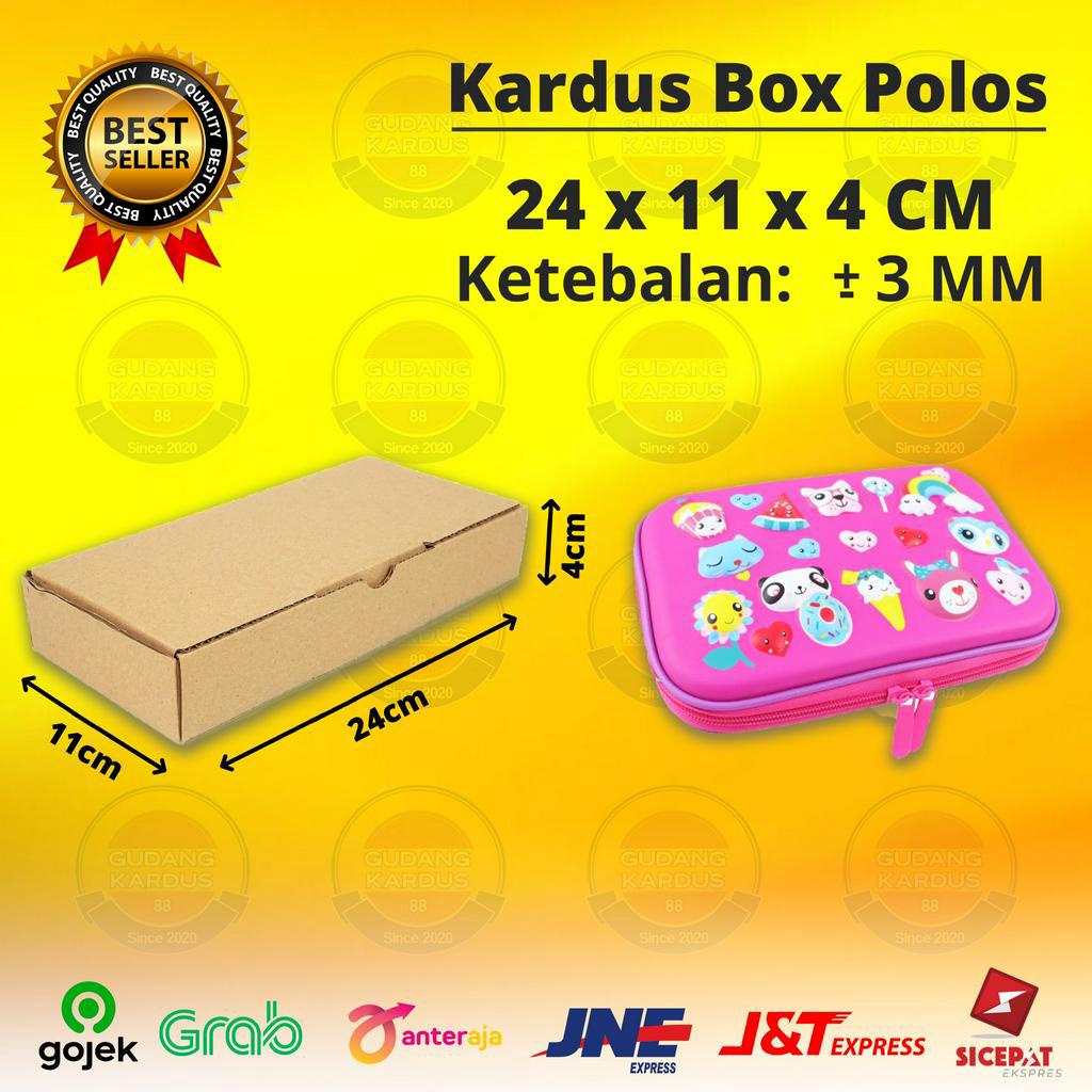 

Kardus Box Die Cut 24x11x4 CM Dus Packing Packaging Polos