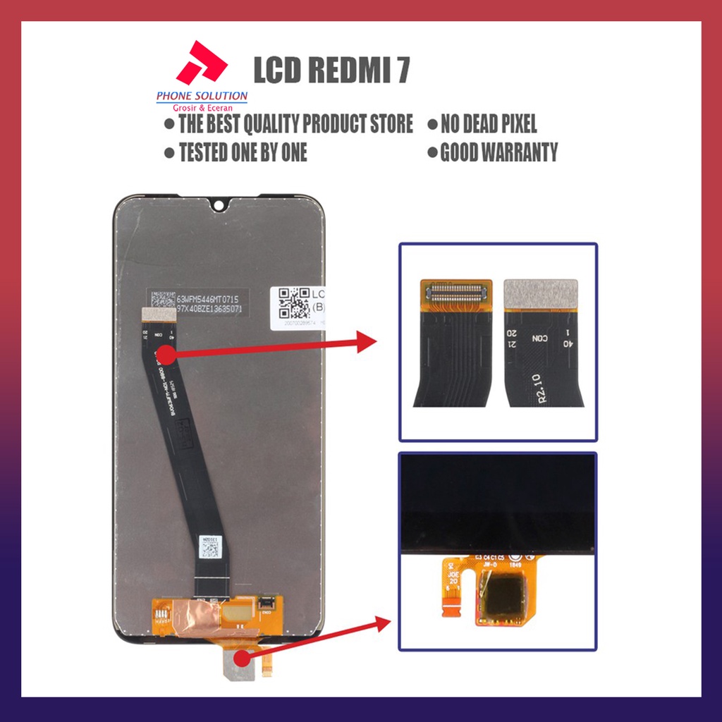 LCD Xiaomi Redmi 7 Fullset Touchscreen // Supplier LCD Xiaomi Redmi - Garansi 1 Bulan