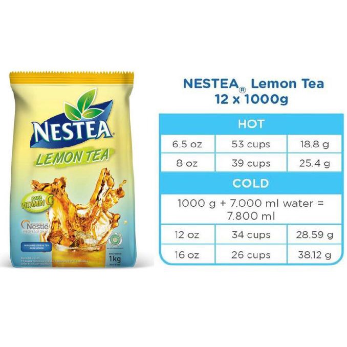 

(BISA COD) Nestle LEMON TEA NESTEA 1 kg TERPERCAYA Kode 1287