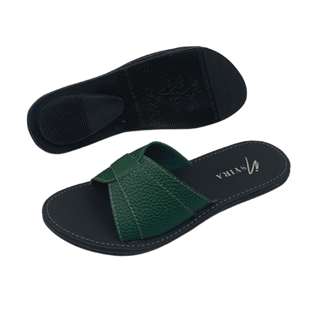 Insyira - Sandal Wanita Ranillda / Sandal Papirut Wanita Non Slip Alas Hitam / Sandal Wanita Slop Coak