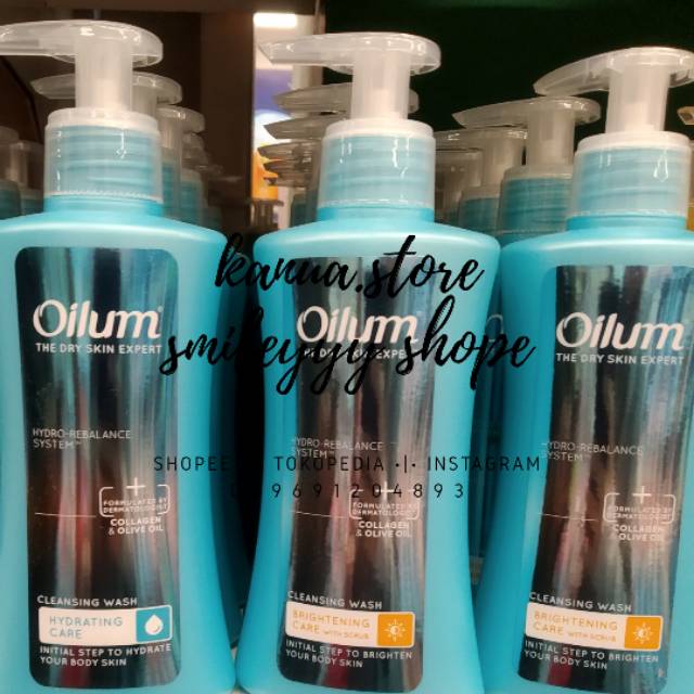 Oilum the dry skin cleansing wash pump hydrating care 210 ml