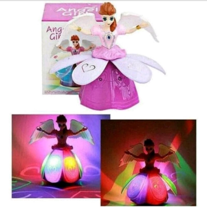 Dancing Angel Girl Mainan Boneka Princess Singing Frozen mainan bayi robot menari