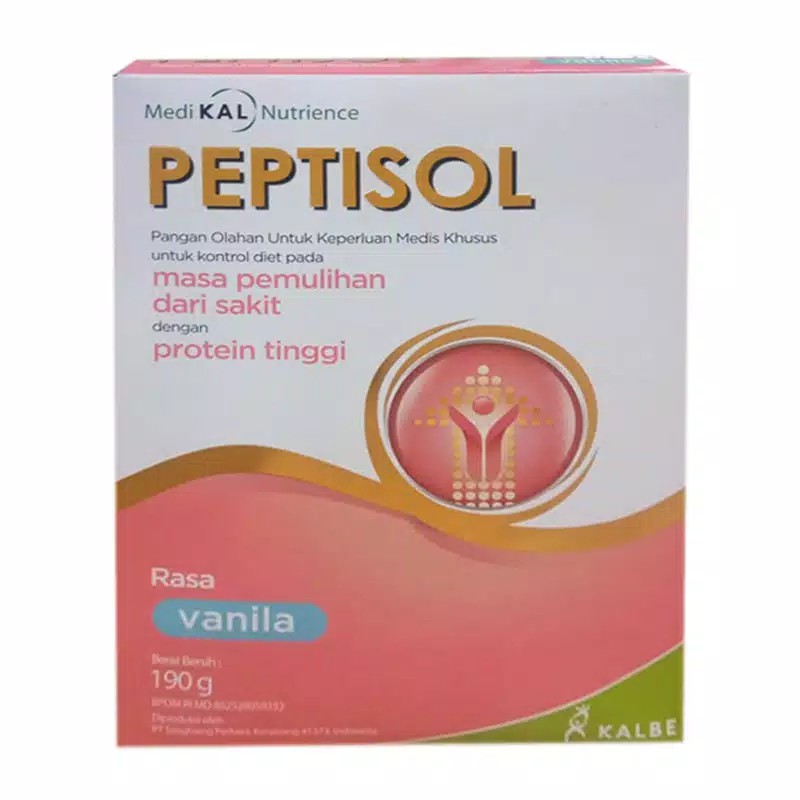 

PEPTISOL/SUSU/NUTRISI/PEPTISOL VANILLA/PEPTISOL COKLAT/VANILLA/COKLAT/189 gram