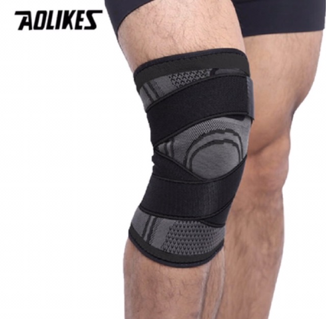 7720 AOLIKES KNEE SLEEVES WRAP SLEEVE PAD DEKER LUTUT KAKI PROTECTOR