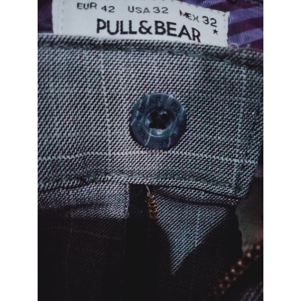 Celana tartan Pull and Bear original