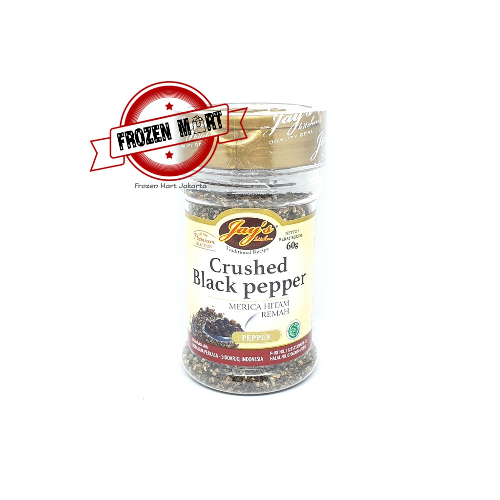 JAYS / JAY'S CRUSHED BLACK PEPPER 55GR / MERICA HITAM REMAH