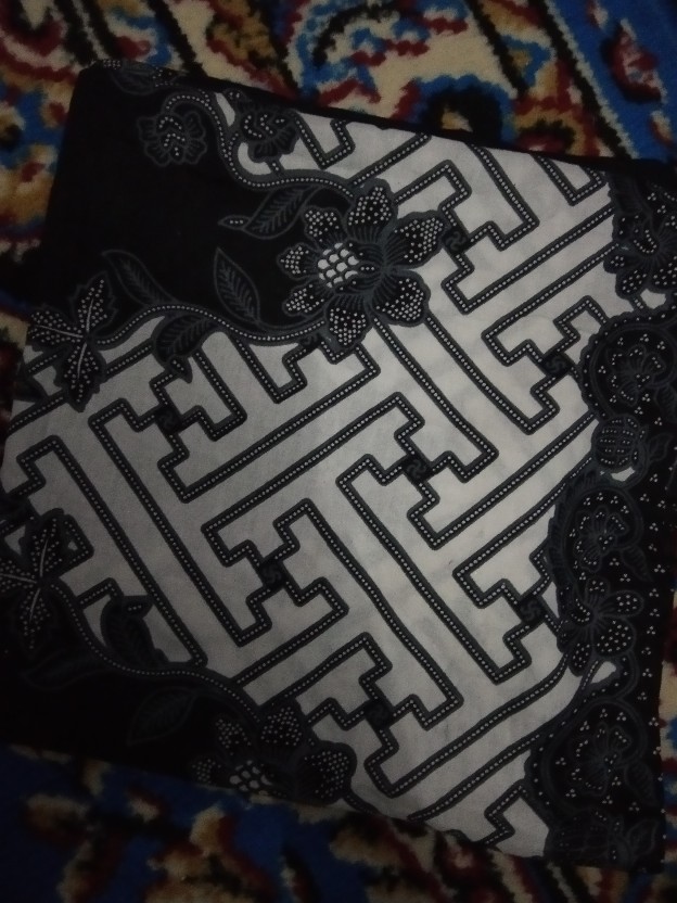 ( Batik Ori 5 Warna ) Couple Batik Monaka Brokat Bunga Pager Selendang