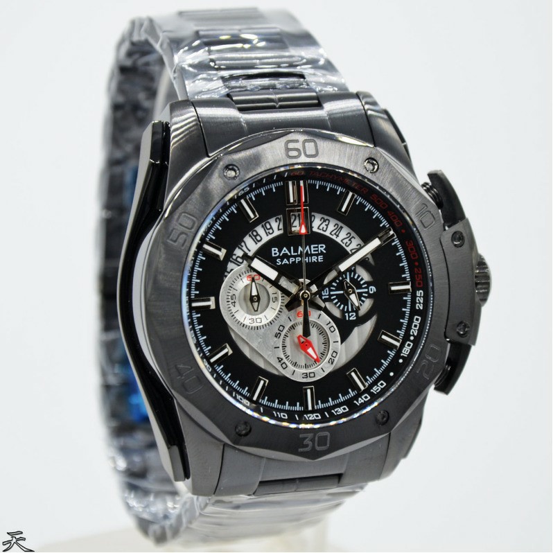 Jam tangan pria balmer 7993 stainless steel original crono aktif kaca sapphire antigores garansi resmi 2 tahun