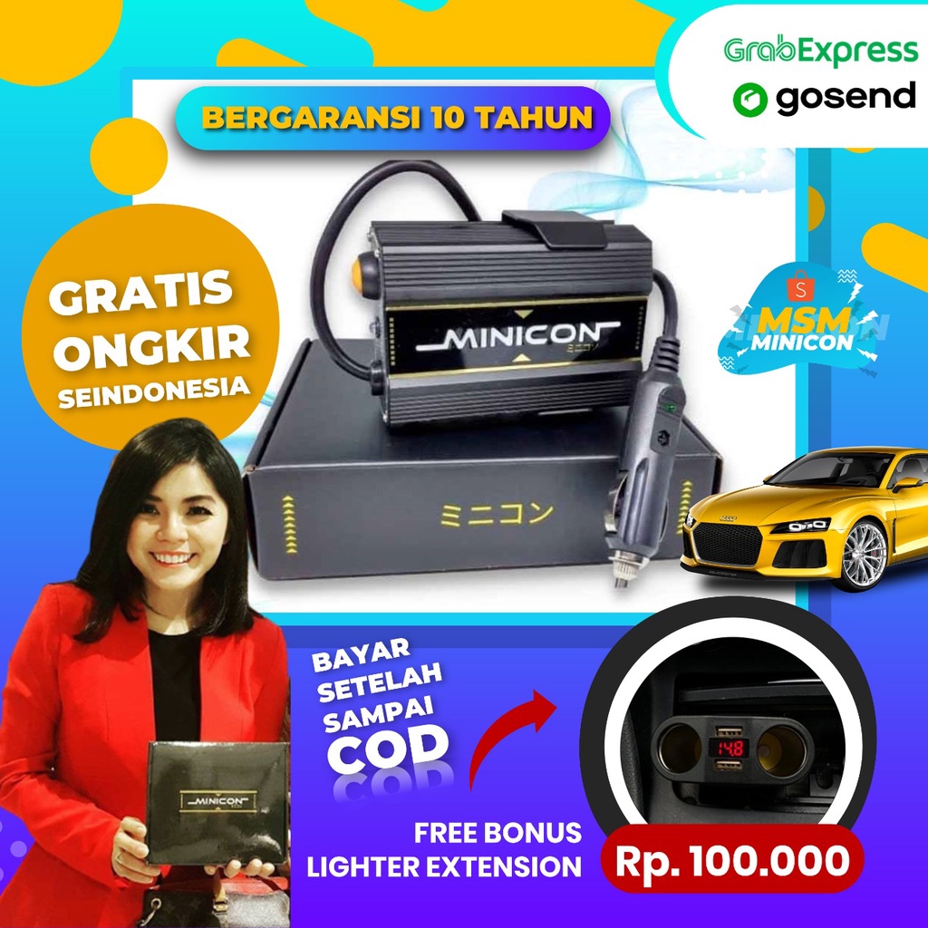 VOLT STABILIZER AKI ACCU PENGHEMAT BAHAN BAKAR MINICON MOBIL ASLI ORIGINAL GARANSI 10 TAHUN
