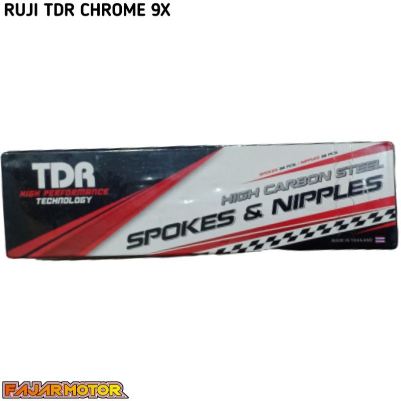 JARI JARI TDR RUJI CHROME UKURAN 89 120 130 151 154 157 159 164 172 36SPOKES