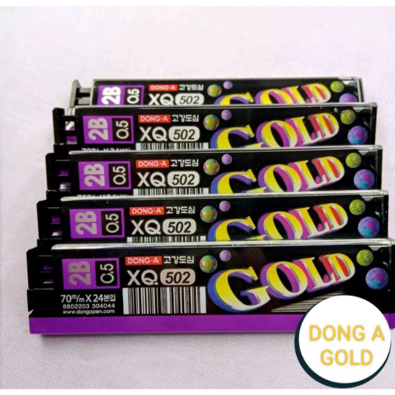 

Isi Pensil Mekanik DONG-A GOLD XQ 502 2B 0.5mm - per Tube