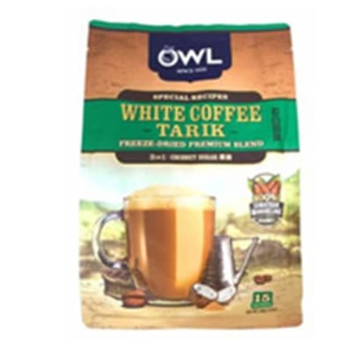 

#HANDCARRY Owl 3 In 1 White Coffee Tarik Coconut Sugar 15sX36g - UFOHCR1982