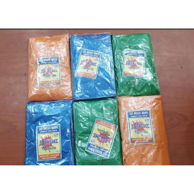 JAS HUJAN PLASTIK/JAS HUJAN PLASTIK SET CELANA