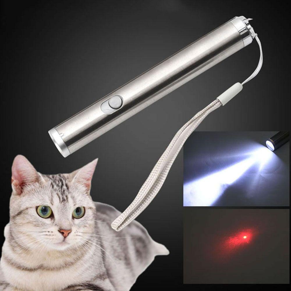 [Elegan] Mainan Bermain Kucing Alat Latihan Alat Pelatihan Lucu Interaktif Pet Lampu LED