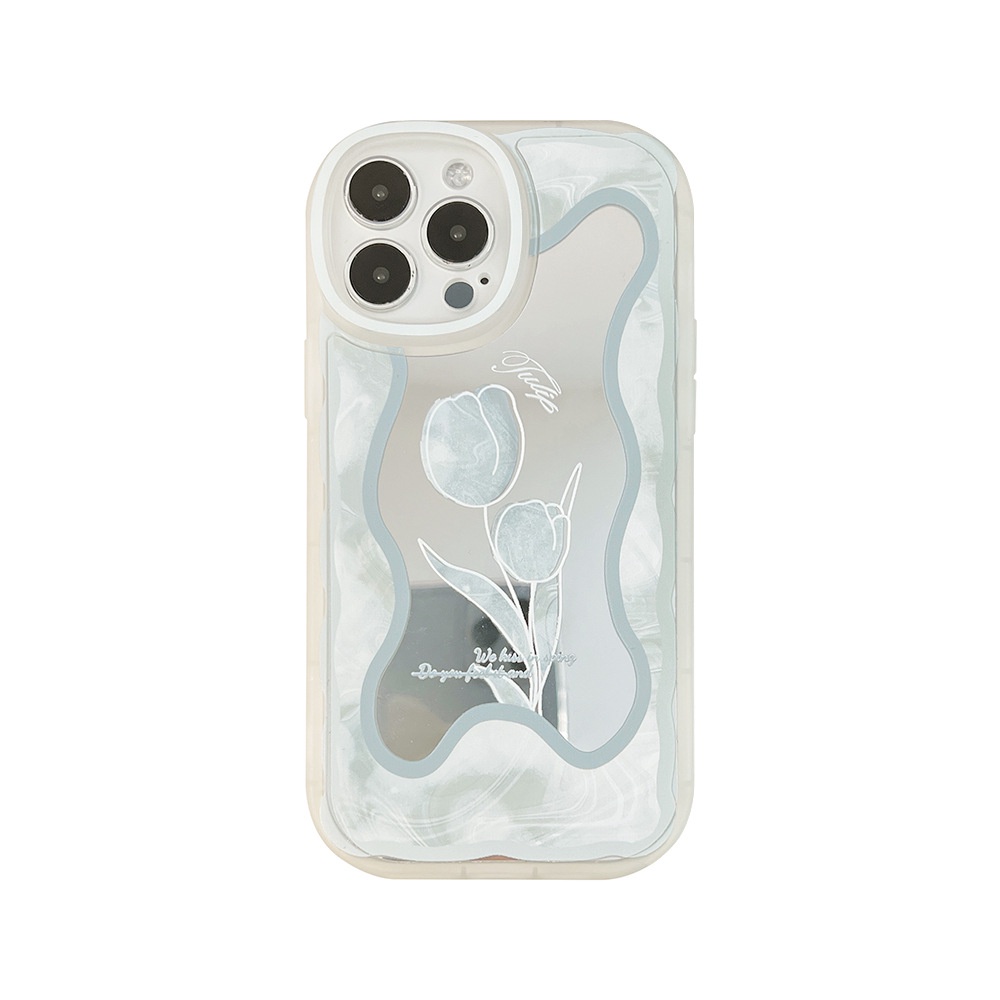 Case Pelindung Bahan Silikon Desain Tulip Mata Besar Untuk Iphone 11 8 7 Plus SE2 XS XR 12 13 Mini PRO MAX