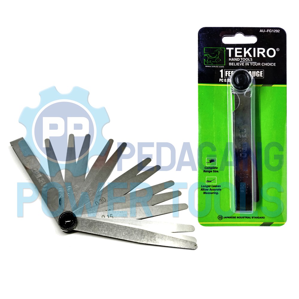 TEKIRO FULLER 13 BLADES KUNCI STEL KLEP PISAU FEELER GAUGE AU-FG1292