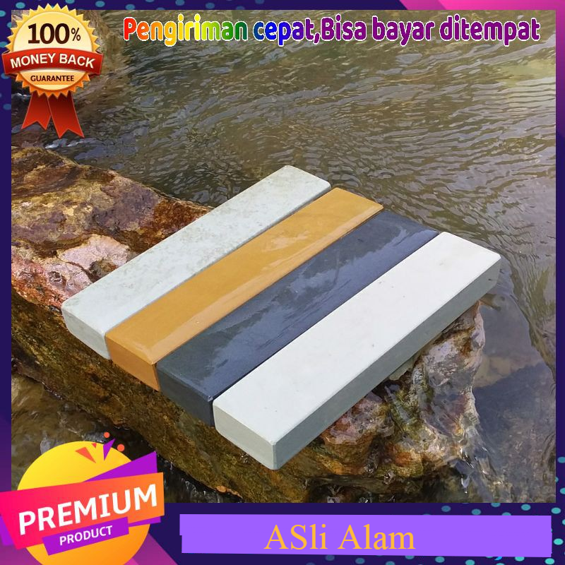 Batu Asah taji Asli alam 1Set 4pcs Grit 2000,4000,6000,1000