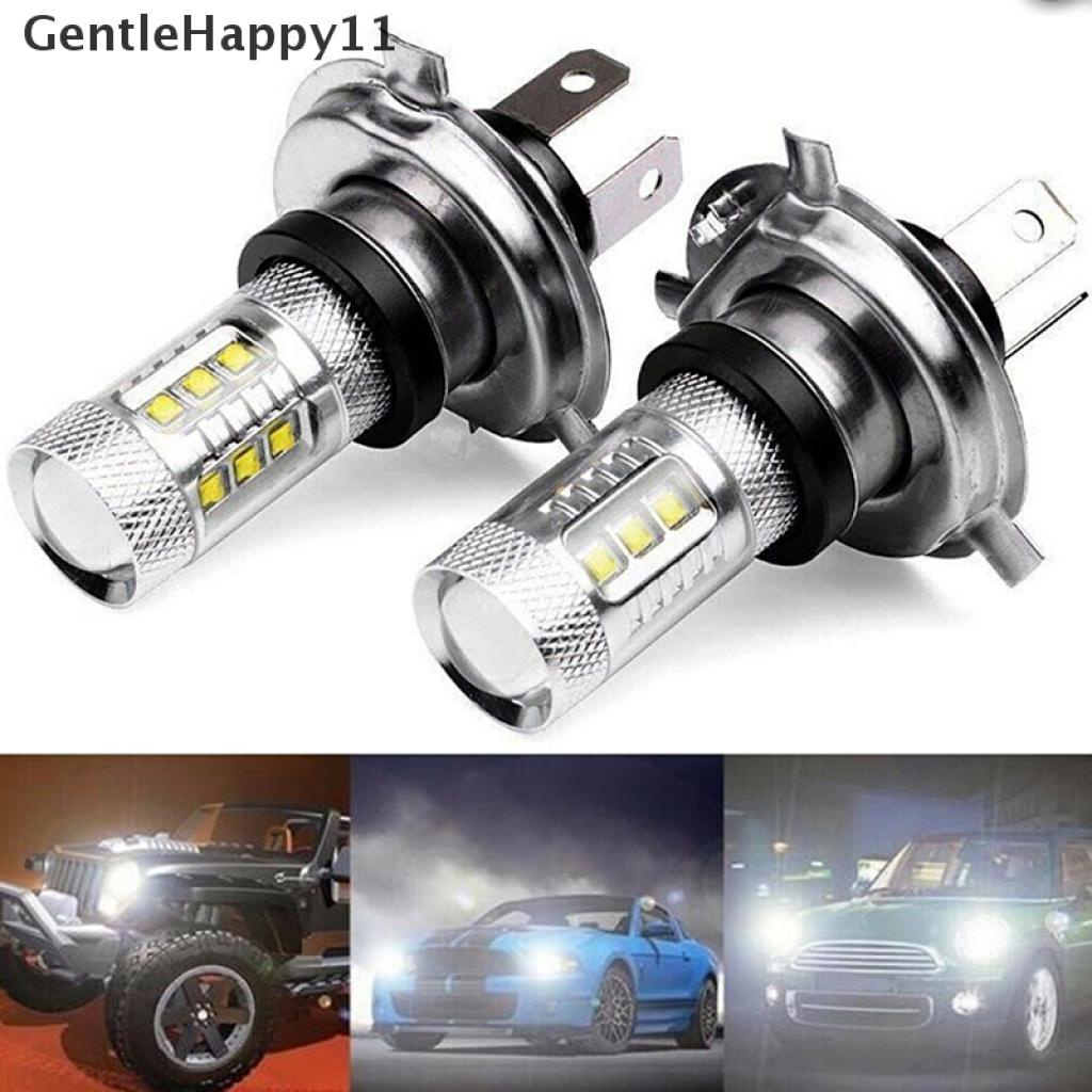 Gentlehappy 1Pc Lampu Kabut Depan LED H4 9003 80W Hi / Lo 90W Warna Putih Untuk Mobil