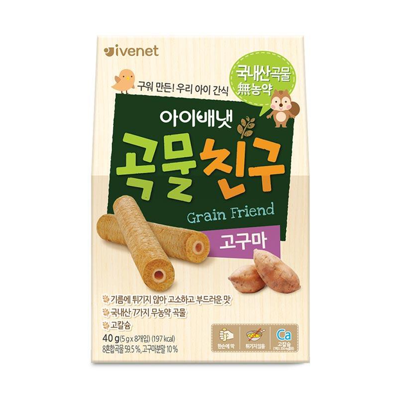 Ivenet Grain Friend Finger Food Snack Makanan Selingan Bayi Sweet Potato Ubi Ungu 40g