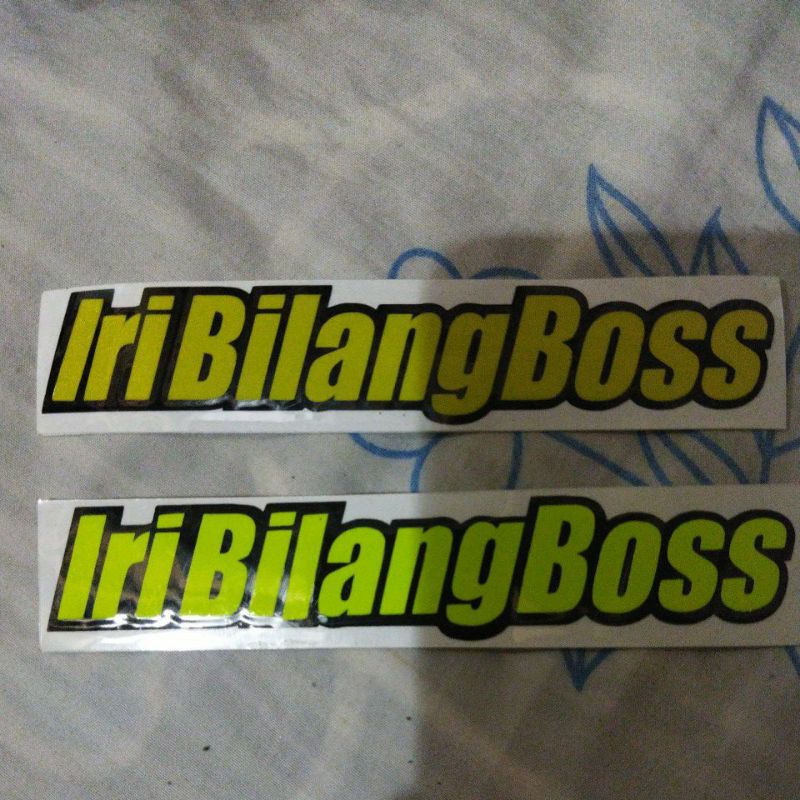 sticker cutting iri bilang bos