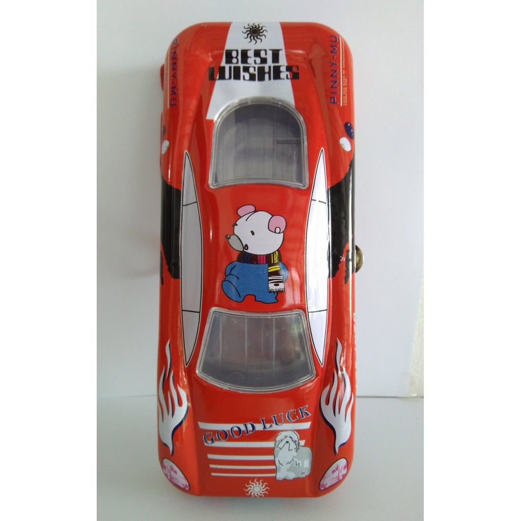 

TEMPAT PENSIL KALENG / KOTAK PENSIL BENTUK MOBIL RACING