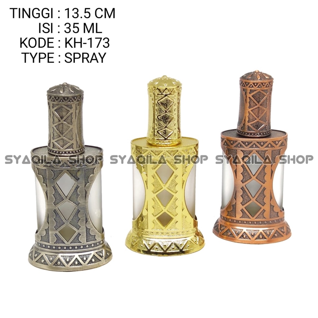 Botol Parfum Kosong Spray 35ml Casa Minyak Wangi Semprot Bahan Metal