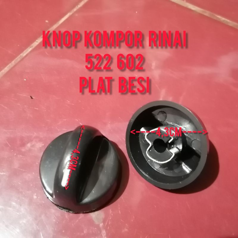 Knop kompor gas untuk rinnai 522C