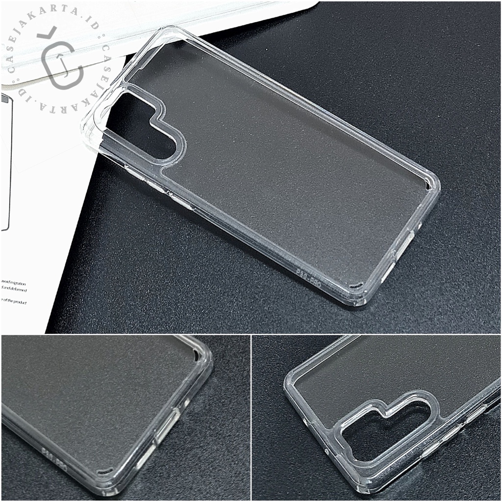 XIAOMI REDMI NOTE 9 9 PRO 9S ~ HUAWEI P30 PRO P40 P40 PRO P40 LITE - CLEAR TPU + ACRYLIC CASE Bening Transparan Premium
