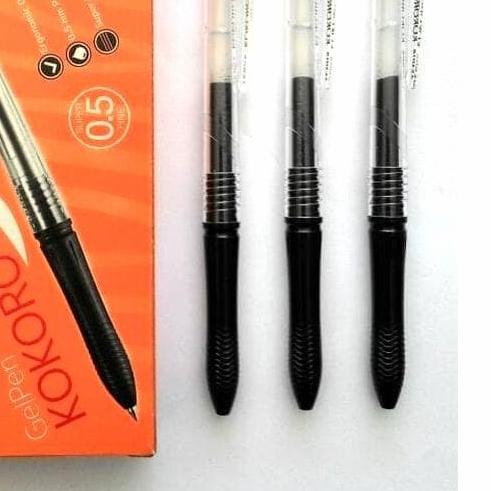 

✷ Bolpoint Zebra Gel Kokoro hitam isi 12 ♙