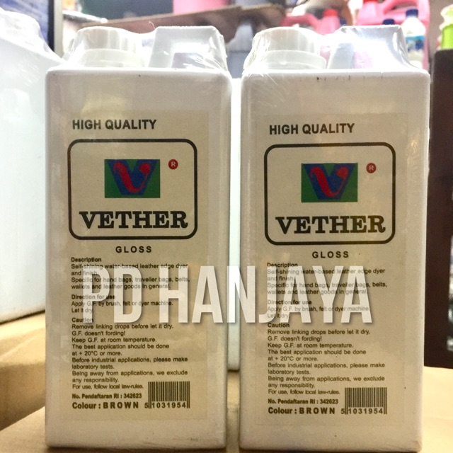 Vether Cat Pinggiran Kulit Tas / Cat Dompet [1Liter]