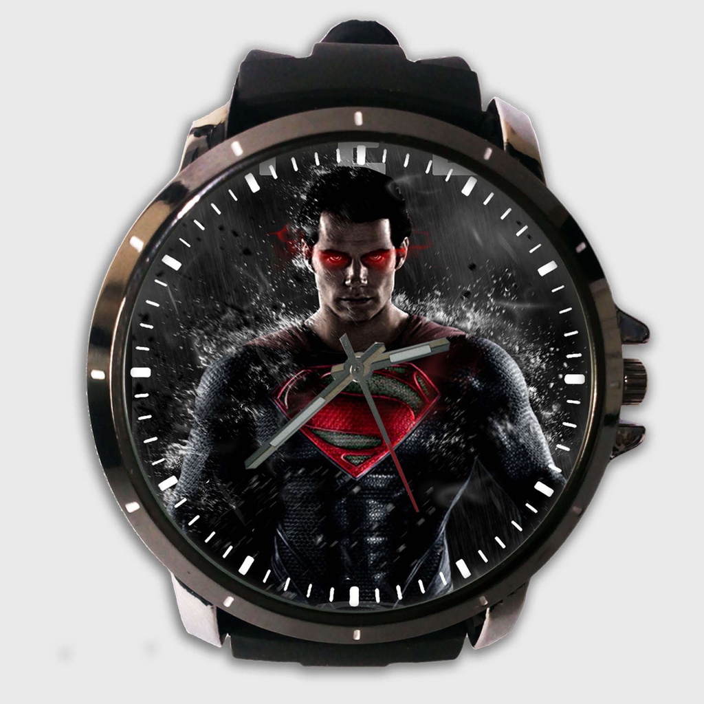 jam tangan custom superman rubber terbaru