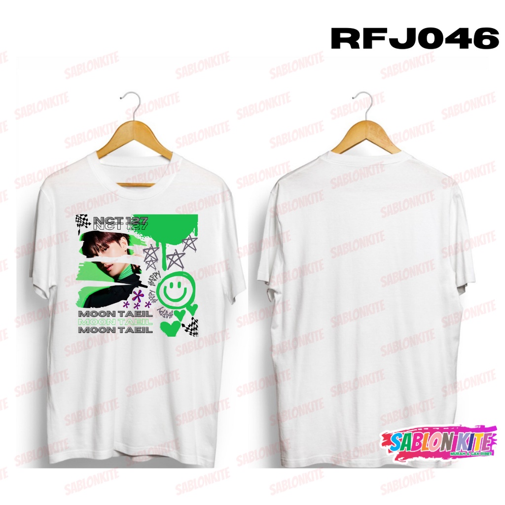 MURAH!!! KAOS NCT 127 MOON TAEIL STICKER PAINT RFJ046 COMBED 30S