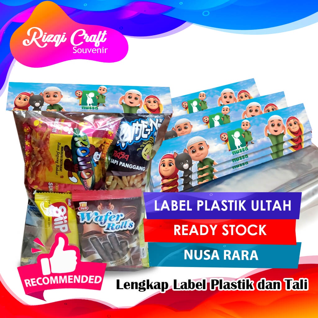 

[Ready] Nusa Rara Tas Label Snack Plastik Ulang Tahun